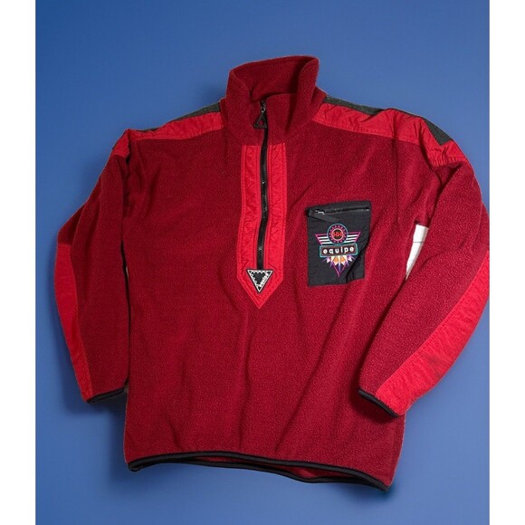 Helly Hansen VTG Men’s Jacket Fleece Sherpa Half Zip Jacket Medium Keprotec - Picture 1 of 16